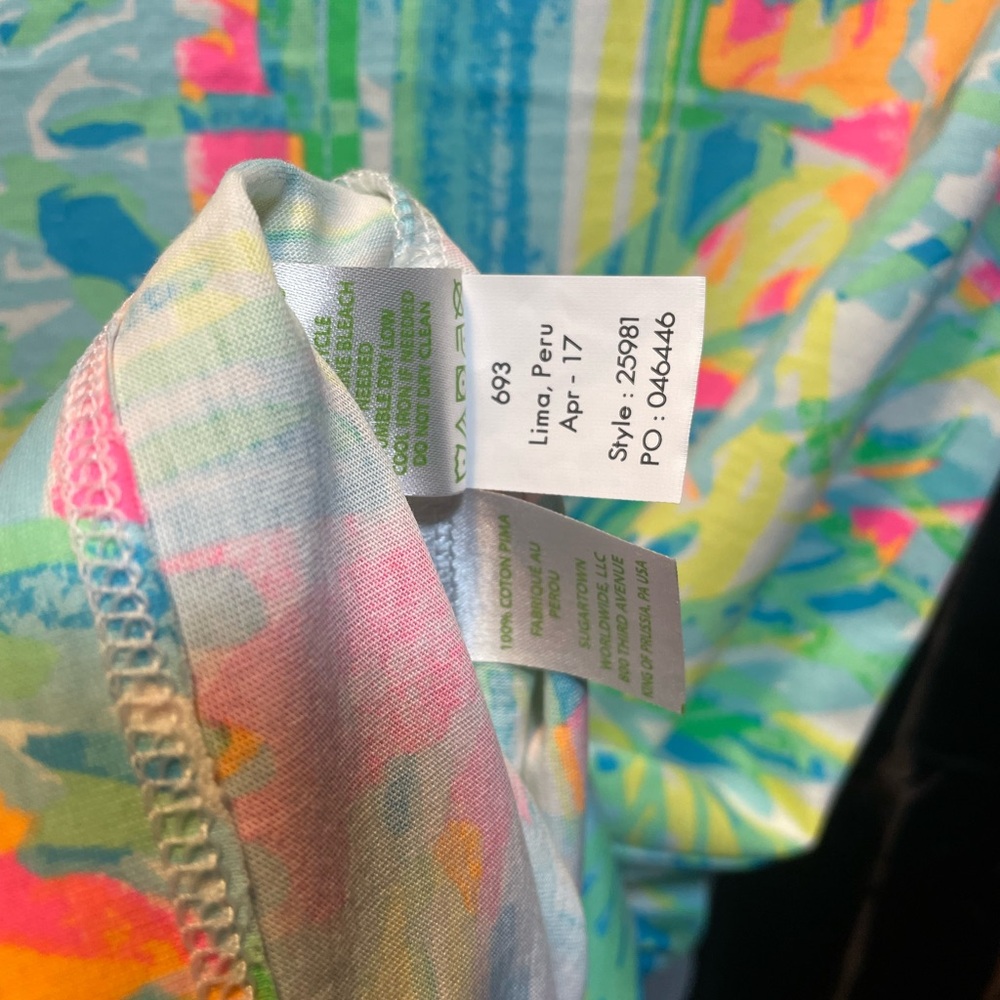 SEA SALT AND SUN LILLY PULITZER Short Sleeve Marlowe Dress Sz. S - Picture 4 of 5